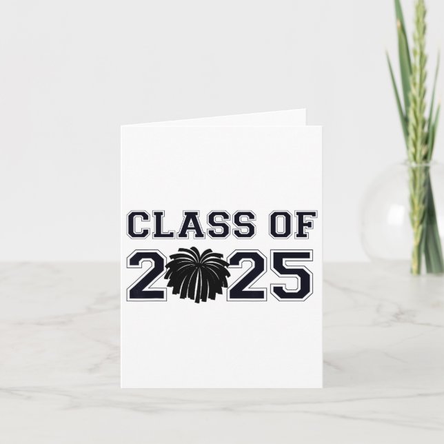 Cheerleader Cheer Cl of 2025 Abschluss Gra Karte (Vorderseite)