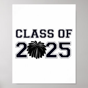Cheerleader Cheer Cl of 2025 Abschluss Gra Poster