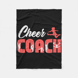 Cheerleader Cheer Coach Cheerleading Team Trainer Fleecedecke