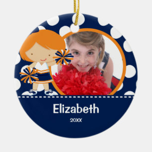 Cheerleader Cheer Foto Weihnachtsschmuck