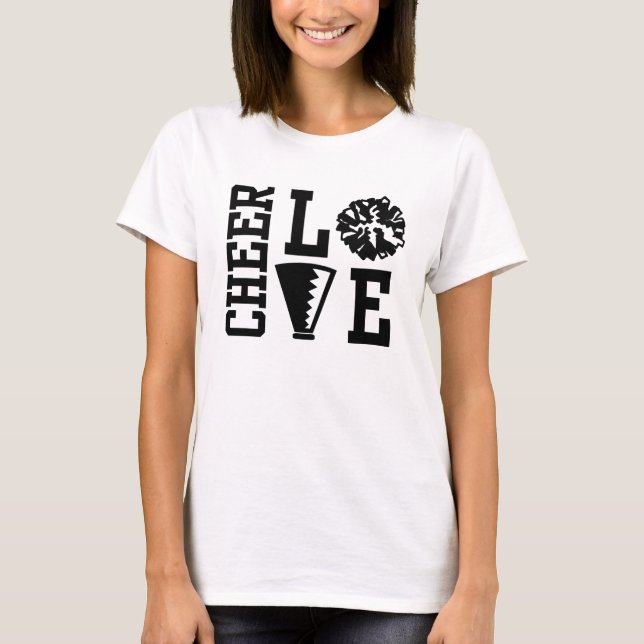 Cheerleader, Cheer Liebe, T - Shirt (Vorderseite)