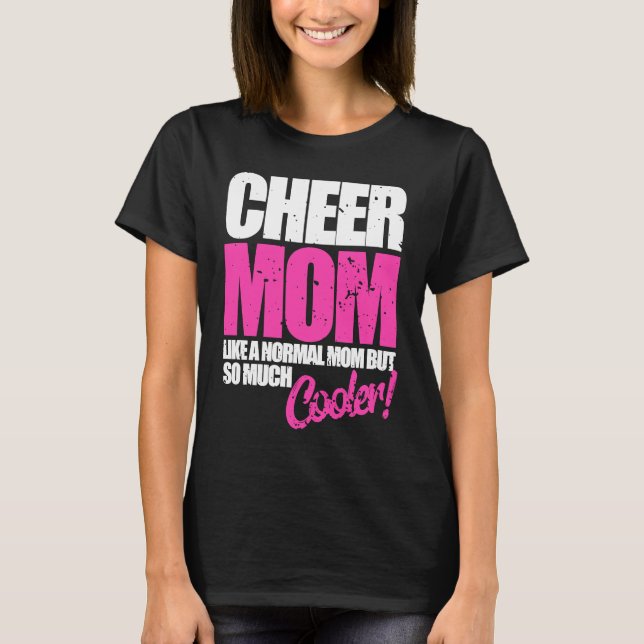Cheerleader Cheer Mom  Cute Cheerleading T-Shirt (Vorderseite)