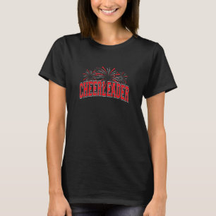 Cheerleader Cheer Pom Team Colors Sleepover Fall T-Shirt