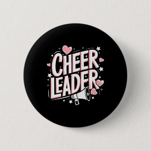 Cheerleader Cheer Team, Cheer Cheerleader Cheerlea Button