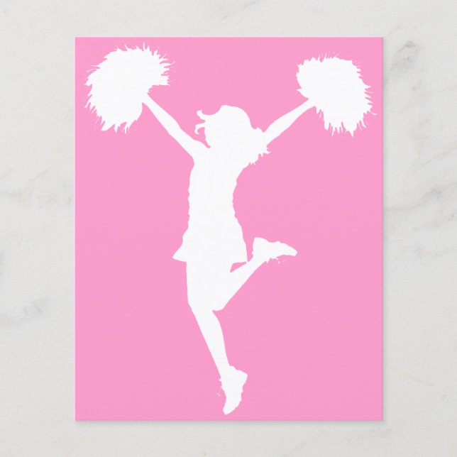 Cheerleader Cheering mit benutzerdefinierbarem Hin Flyer (Vorne)