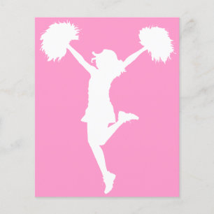 Cheerleader Cheering mit benutzerdefinierbarem Hin Flyer