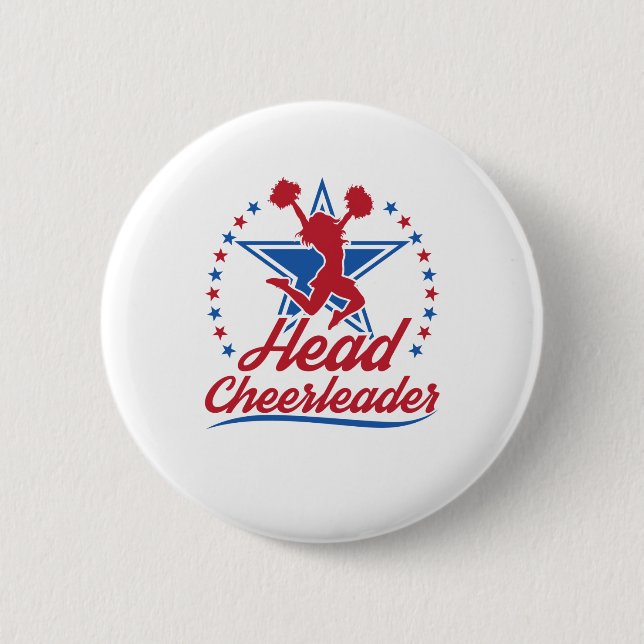 Cheerleader Cheerleader Cheerleader Captain Cheerl Button (Vorderseite)