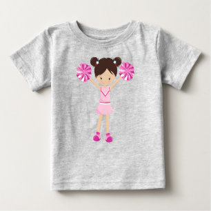 Cheerleader, Cheerleader, Niedliches Mädchen, brau Baby T-shirt