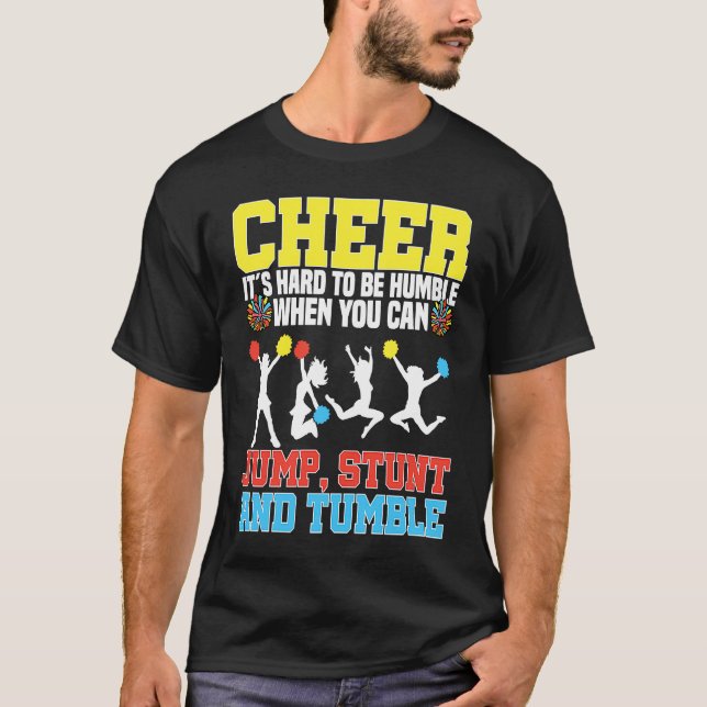 Cheerleader Cheerleading  Cheer It´s hard to be Hu T-Shirt (Vorderseite)