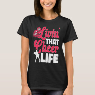 Cheerleader Cheerleading dieses Cheer-Leben leben T-Shirt