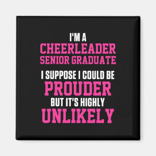 Cheerleader Cheerleading Jubel Stolzere Abiturient Magnet
