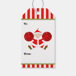 Cheerleader Christmas Gift Tags Geschenkanhänger