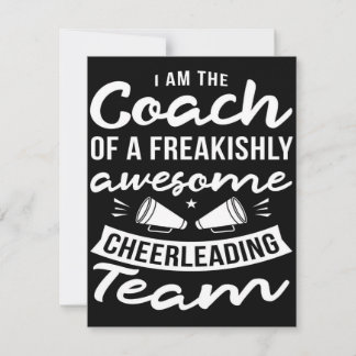 Cheerleader Coach | Cheerleading Cute Design Einladung
