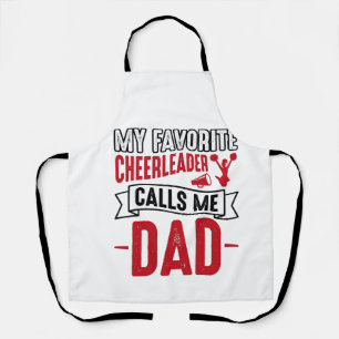 Cheerleader Dad Vintage Gravur Shirt Design_1 Schürze