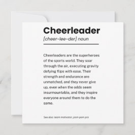 Cheerleader Definition, Cheerleader danke