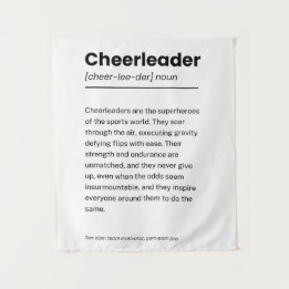 Cheerleader Definition, kreative Dekorationsgesche Wandteppich