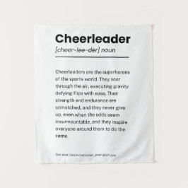 Cheerleader Definition, kreative Dekorationsgesche Wandteppich