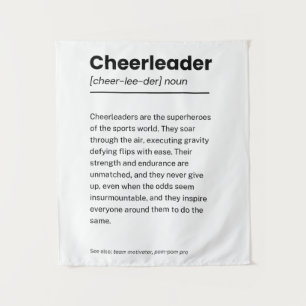 Cheerleader Definition, kreative Dekorationsgesche Wandteppich