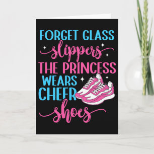 Cheerleader Die Prinzessin trägt Cheer Schuhe Chee Karte
