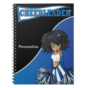 Cheerleader   DIY Name   Blue Notebook Notizblock