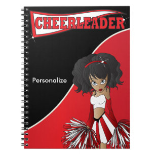 Cheerleader DIY Text Rotes Notebook Notizblock