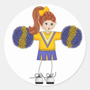 Cheerleader Doodle Stickers