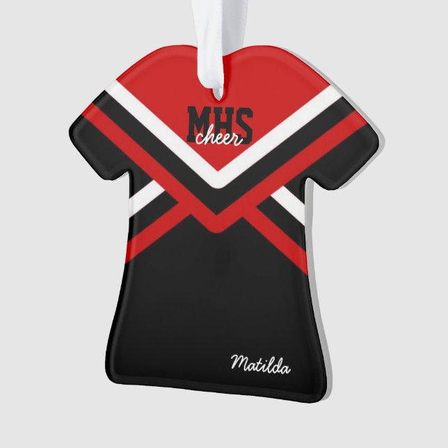 Cheerleader-einheitliche Acrylverzierungen Ornament (Vorderseite)