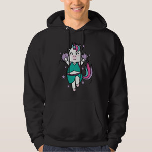 Cheerleader-Einhorn fantastischer Sport Hoodie