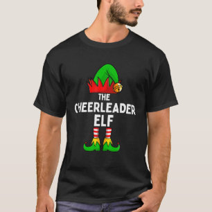 Cheerleader Elf Funny Christmas Matching T-Shirt