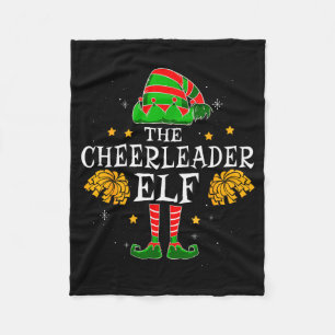 Cheerleader-Elf passendes Team Weihnachten Lustige Fleecedecke