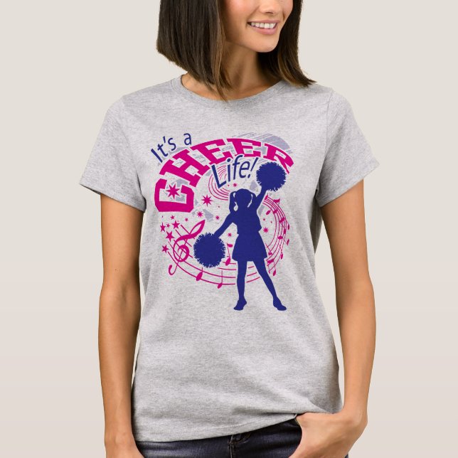 Cheerleader, es ist ein fröhliches Leben, ein fröh T-Shirt (Vorderseite)