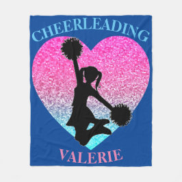 Cheerleader Fleece Blanket mit Personalisiertem Na