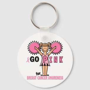 Cheerleader for Brustkrebs Awareness Schlüsselanhänger