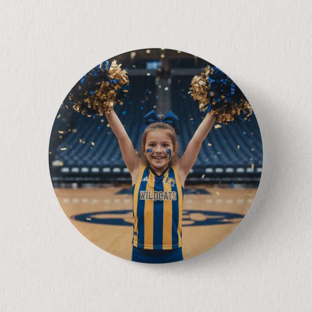 Cheerleader Foto hinzufügen  Button (Vorderseite)