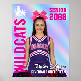 Cheerleader-Foto Senior Cheer Team Irideszierend Poster
