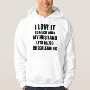 Cheerleader Funny Gift Idee für Ehefrau I Liebe Es Hoodie