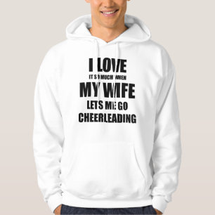 Cheerleader Funny Gift Idee für Ehemann I Liebe It Hoodie