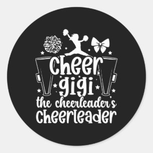 Cheerleader Gigi die Cheerleaderin Gigi Gran Runder Aufkleber