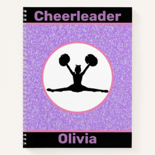 Cheerleader Glitzer Notizbuch