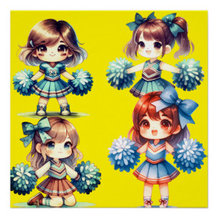 Cheerleader Glossy Poster