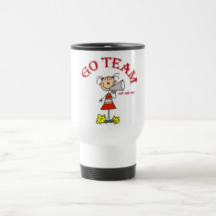 Cheerleader Go Team T-Shirts und Geschenke Reisebecher