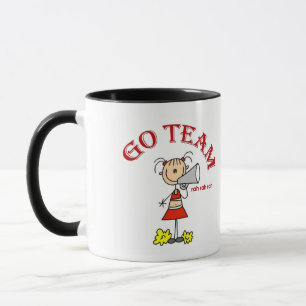 Cheerleader Go Team T-Shirts und Geschenke Tasse
