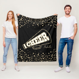 Cheerleader 📣 💖 - Gold Dots und Black Fleecedecke