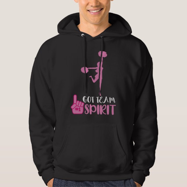 Cheerleader Got Team Spirit Cheer Squad Team Girl  Hoodie (Vorderseite)