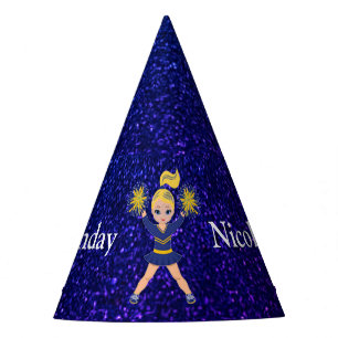 Cheerleader "Happy Birthday" Personalisiert Partyhütchen