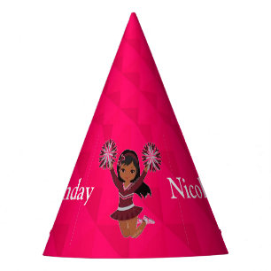 Cheerleader "Happy Birthday" Personalisiert Partyhütchen