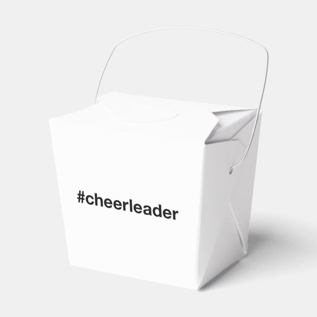 CHEERLEADER Hashtag Geschenkschachtel (Vorderseite)