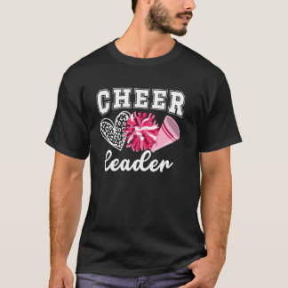 Cheerleader Herz Cheerleading Anfeuerungsruf T-Shirt