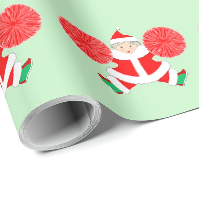 Cheerleader Holiday Geschenk Geschenkpapier (Rolleneckpunkt)