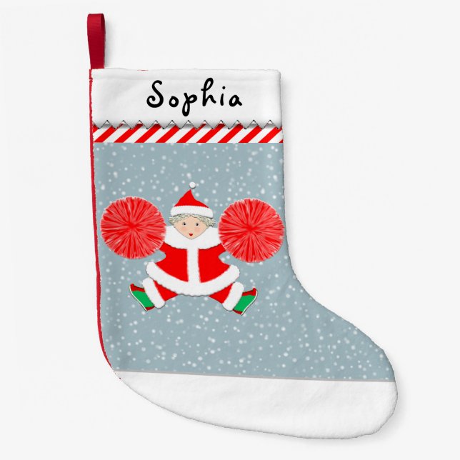 Cheerleader Holiday Geschenke Kleiner Weihnachtsstrumpf (Vorderseite)